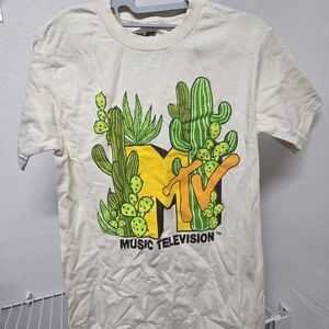 Urban Outfitters Cream Graphic Tee